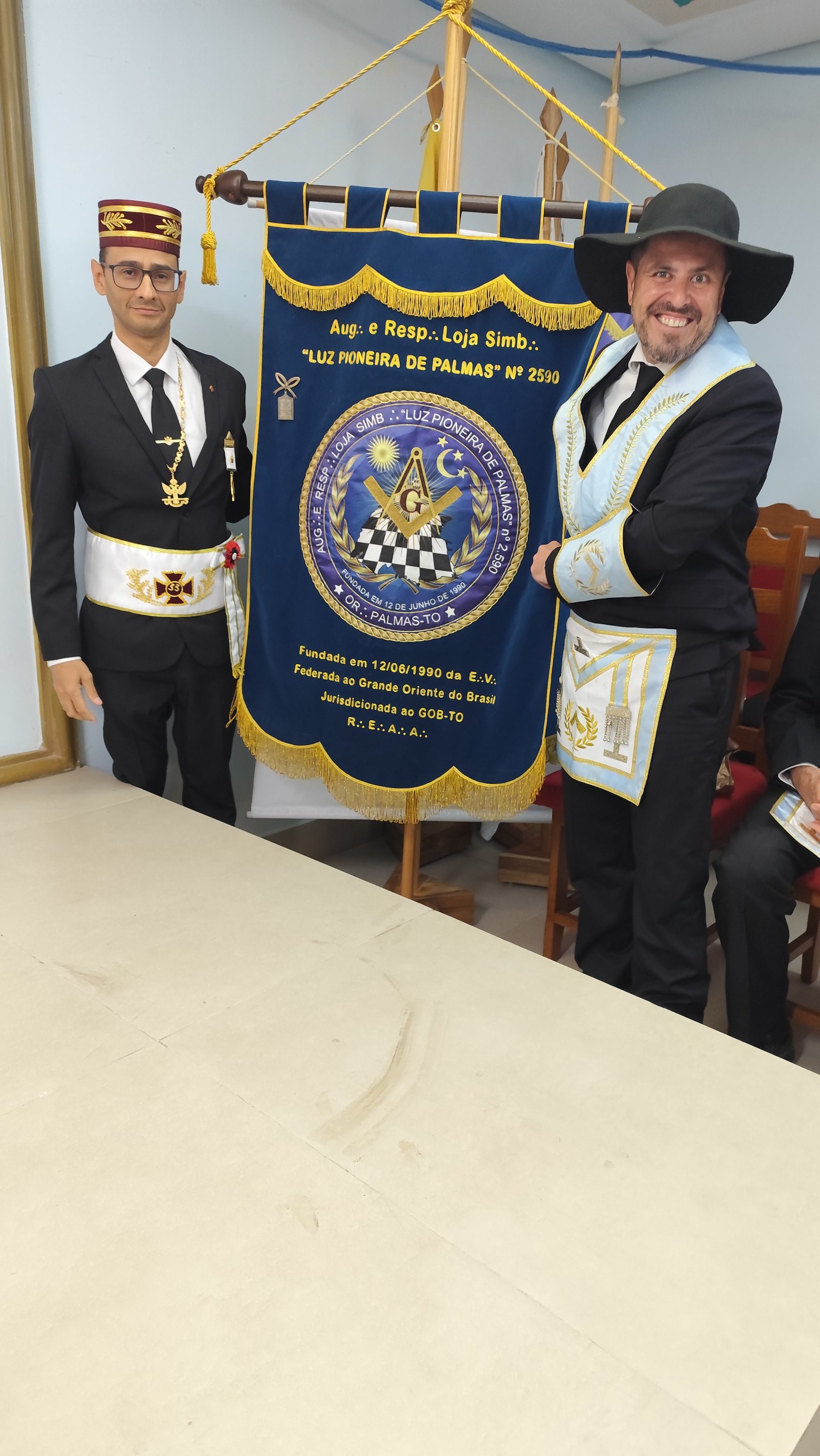 Loja Maçônica Luz Pioneira de Palmas nº 2.590 foi agraciada com importante condecoração concedida pelo Supremo Conselho do Brasil do Grau 33 para o REAA