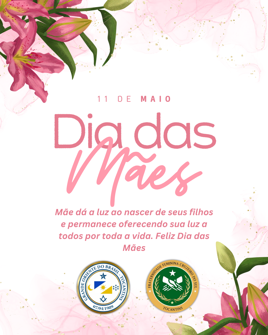 11 de Maio dias das Mães.